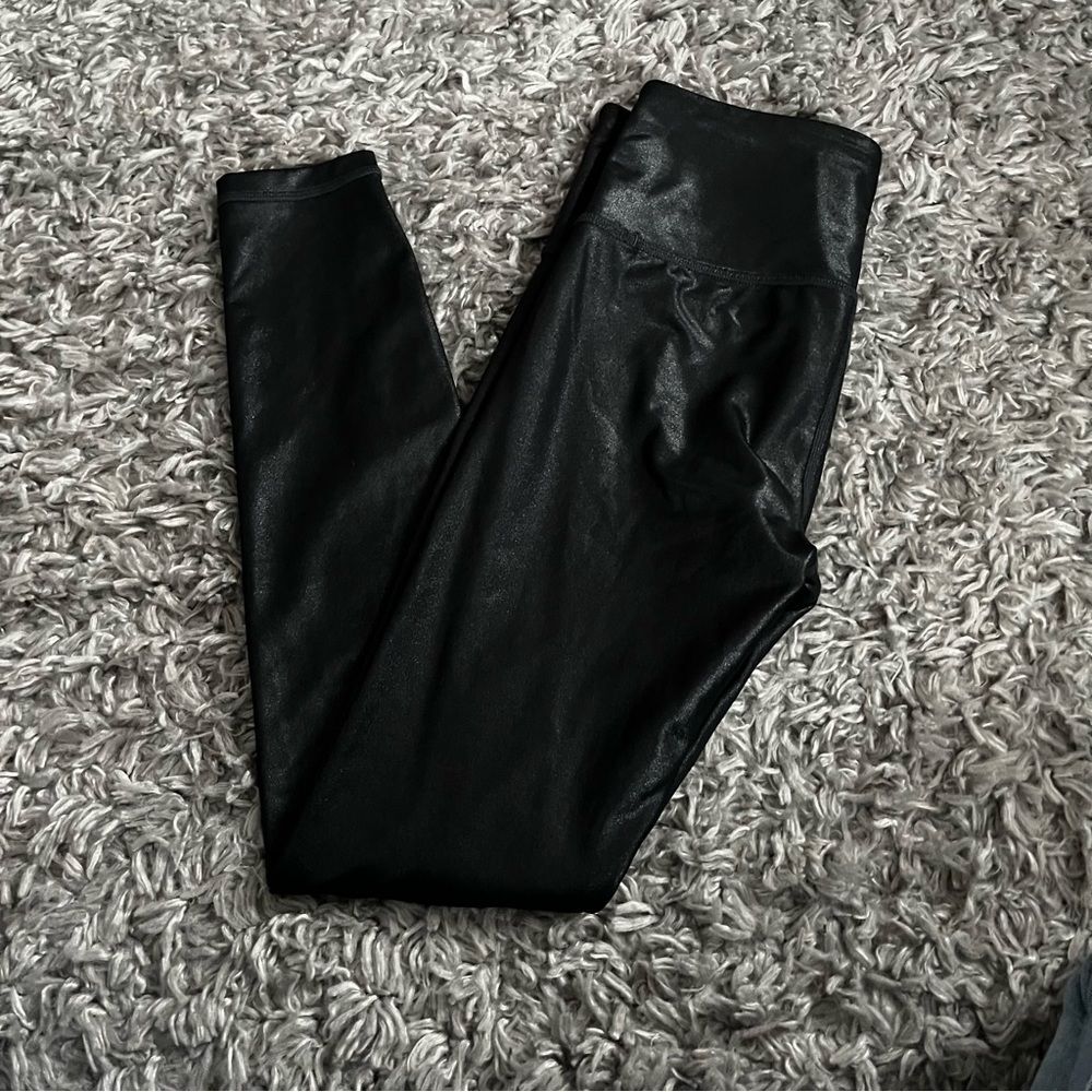 Athleta faux leather leggings size small
